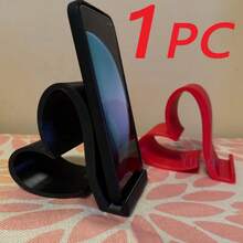 1pc Heart-Shaped Phone Stand, 3D Printed Universal Phone & Tablet Holder, Elegant Multi-Color Desktop Organizer, Suitable For Home, Office, Party Decor, Valentine's Day, Christmas, New Year, Tech Lover Gift, No Power Required - Phone Stand - View 8