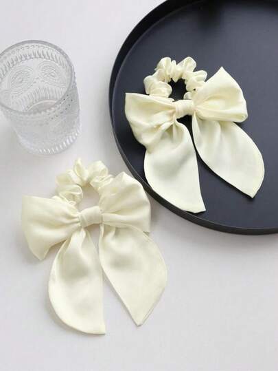 Dây buộc tóc nơ, dây buộc tóc, băng đô tối giản, hoa cài tóc thanh lịch cho quý cô, dây buộc tóc đuôi ngựa dễ thương