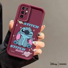 MINISO Disney Stitch 626 blinkende TPU Handyhülle, schimmernde herzförmige Schale geeignet für Samsung S26 Ultra/S26 Edge/S26 Plus/S26/S25 Ultra/S25 Plus/S25/S25FE/S25Edge/S24Ultra/S24Plus/S24/S24FE/S23FE/S23Ultra/S23Plus/S23/S22Ultra/S22Plus/S22/S21Ultra/S21Plus/S21/A15/A16/A17/A23/A24/A25/A26/A33/A34/A35/A36/A52/A53/A54/A55/A56/A71/A72/A73, Weihnachtsgeschenk für Freundin - Pink - Übersicht 4