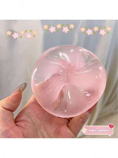 1pc Blue Coconut Oil Slow Rebound Handmade Squeeze Ball, 6cm Round Malt Stress Relief Squeeze Toy, Suitable For Holiday Gifts, Fun & Cute Gifts, Birthday Gifts, Easter Gifts, Halloween Gifts, Christmas Gifts, Party Favors