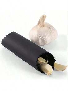 1个硅胶蒜瓣剥皮器，方便实用，厨房工具，手动蒜瓣剥皮器，适合厨房使用 - 黑色 - 查看 2