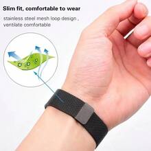 Correa de reloj de metal Milanese para Redmi Watch 5 Active/5 Lite, correa de repuesto de acero inoxidable, pulsera de muñeca de alta belleza y practicidad - Multicolor - Ver 7