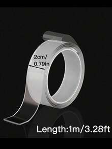 High Viscosity Transparent Double-Sided Tape, Suitable For Walls And Cars, Residue-Free Strong Acrylic Adhesive, Heat Resistant, No Damage, Universal Anti-Slip Sticker, Heavy Duty Tape - White - View 8