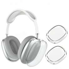 Apple Slime Soft Scratch-Resistant Transparent Protective Case, Compatible With Max, TPU Wireless Shock-Proof Earphone Protective Case - Clear - View 1