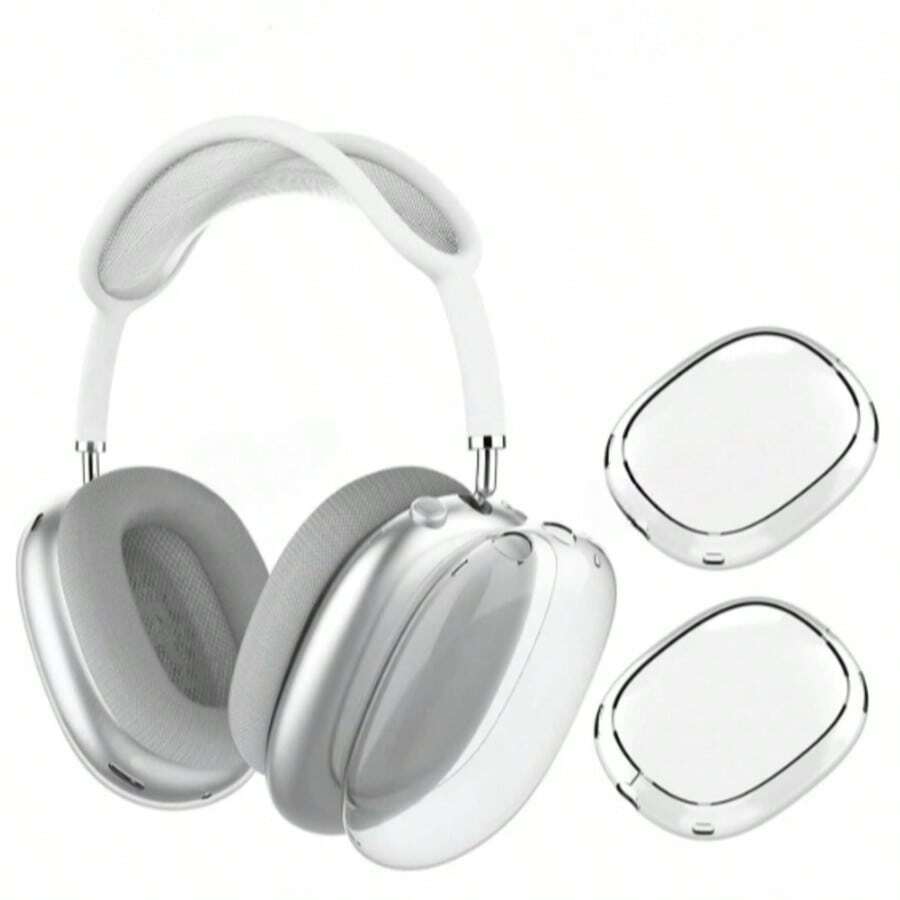 Apple Slime Soft Scratch-Resistant Transparent Protective Case, Compatible With Max, TPU Wireless Shock-Proof Earphone Protective Case - Clear - View 1