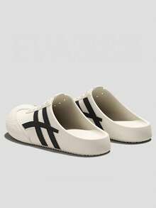 1 đôi dép lê EVA kiểu retro unisex - trắng - Xem 3