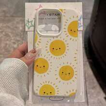 1 pieza de funda para teléfono con material TPU, diseño lindo de un pequeño sol cálido, compatible con iPhone/teléfonos, teléfonos móviles, bolsos, accesorios para móviles, fundas para teléfonos, decoración de interiores, accesorios, fundas transparentes para teléfonos, verano, correas para teléfonos, fundas para teléfonos de hombre, fundas negras para teléfonos, fundas rosas para teléfonos, funda para móvil para hombre, funda para móvil para mujer, protección para teléfonos móviles, accesorios de playa, adornos de fresa, fundas protectoras para teléfonos. - Estilo (1 pieza) - Ver 8