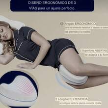 Almohada Ortopédica para Piernas Restaura la Alineación Natural de la Columna Vertebral Soporte de Espalda y Confort  Contour Legacy - Multicolor - Ver 4