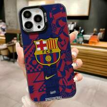 [Envio em 24h da Espanha] Capa protetora Apple Galaxy para iPhone 17 S22-S26 FCB Barcelona Champion Football para A06 A05S A15 A16 A05 A71 A53 A14 A13 A12 A11 A03S A03 A02 A33 A34 A50 A32 A23 A20S A52 A51 Capa de silicone macia com revestimento metálico moderno e criativo - Preto - Ver 9