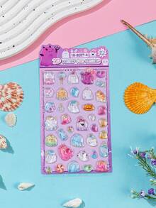 Colorful 3D Epoxy Resin Stickers - - Waterproof, Reusable, Repositionable, Self-Adhesive, High-Quality Resin - Perfect For Decorating Smartphones, Phone Cases, Laptops, Desktops, Tablets, Stationery, Notebooks, Journals, Planners, Scrapbooks, Mugs, Water Bottles, Refrigerators, Gift Wrapping, DIY Decorations - Multiple Colors Available [Style/Packaging Random] - View 10
