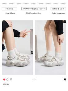 Alan Vincent[Free Return]Summer New Hollow Breathable Women's Shoes, Ladies' Trekking Shoes, Comfortable Lightweight Fashionable Hook And Loop Outdoor Sandals - Grey - View 5