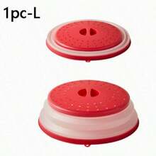 1 Peça Tampa Anti-Respingos de Silicone para Micro-ondas, Tampa Multifuncional para Preservação de Alimentos, À Prova de Poeira + À Prova de Insetos + Resistente ao Calor. Lavável em Máquina de Lavar Louça, Dobrável para Fácil Armazenamento e Transporte. Com Furos de Drenagem, Pode Ser Usado como Escorredor para Lavar Vegetais e Frutas. Adequado para Cozinha Doméstica, Churrasco ao Ar Livre, Dormitório, Campus, Escritório, Restaurante. Utensílios de Cozinha, Tampa de Alimentos para Micro-ondas, Acessórios de Ferramentas de Cozinha, Tampa de Alimentos, Tampa de Prato para Micro-ondas, Suprimentos de Cozinha e Casa, Decoração de Casa - Multicolorido - Visão 15