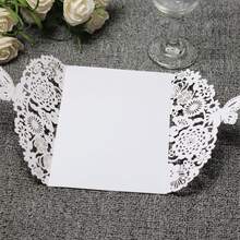 25 Pieces Of Exquisite Butterfly Invitation Cards, Wedding Invitations, Birthday Invitations, Quinceanera Party Decorations (Without Inner Cards And Envelopes) - 25pcs - View 2
