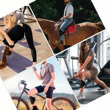 Leg Phone Holder, Cell Phone Leg Straps Ankle Wallet Thigh Holder Wallet Calf Straps Adjustable Arm Pouch Non Slip Sports Armband Storage Bag For Equestrian Jogger Running Workout - Black - View 7