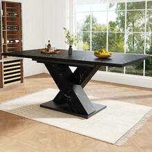 Dining Tables - Black + MDF - View 3