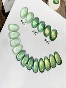 MIANEL 12ML 夏季美甲星竹绿系列猫眼凝胶指甲油 2026 陶瓷玻璃珠猫咪磁性凝胶指甲油 沙龙特供 蓝色美甲 绿色美甲 白色美甲 UV灯美甲用品 - 彩色 - 查看 2