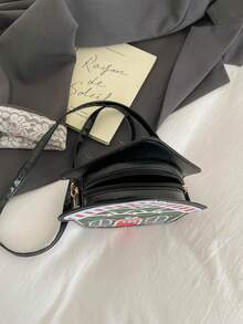 2026 New Christmas House Design Women Shoulder Crossbody Bag - Black - View 11