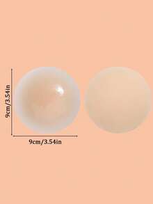 Reusable Ultra-Thin Nipple Covers, Comes With Storage Gift Box, Invisible Self-Adhesive Breast Petals, Convenient To Carry, Lingerie & Lingerie Accessories, Prevent Nipple Protrusion Embarrassment - Gầy - Xem 2