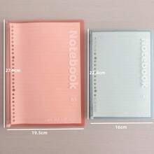 1/2 本 A5/B5 活页哑光日记本，软皮封面，螺旋装订，经久耐用，适合学生和专业人士 - 活頁本 - 查看 6