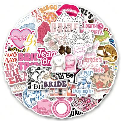 60 PCS Bachelorette Stickers Aesthetics Stickers Scrapbooking, Diary, Laptop, Bumper, Skateboard, Water Bottle, Computer, Phone Greeting Cards, Photo Albums, Furniture, Stickers