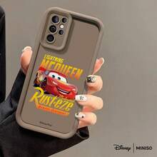 Ốp điện thoại MINISO Disney Cars Lightning McQueen Rastar-Eats bằng nhựa TPU, thiết kế xe đua cổ điển, phù hợp với Samsung S26 Ultra/S26 Edge/S26 Plus/S26/S25 Ultra/S25 Plus/S25/S25FE/S25Edge/S24Ultra/S24Plus/S24/S24FE/S23FE/S23Ultra/S23Plus/S23/S22Ultra/S22Plus/S22/S21Ultra/S21Plus/S21/A15/A16/A17/A23/A24/A25/A26/A33/A34/A35/A36/A52/A53/A54/A55/A56/A71/A72/A73, quà tặng Giáng sinh - Hồng - Xem 5