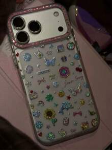 Funda de teléfono con diseño de mariposa elegante y chapada en oro, a prueba de golpes, con diseño de flor y mariposa transparente, adecuada para iPhone 17 Pro Max, 16 Pro, 15 Pro, 14, 17 Pro, 13, estilo femenino, anti-caída, regalo de cumpleaños - Multicolor - Ver 5