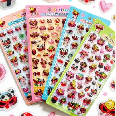 3D Crystal Embossed Flying Fairy Stickers, Suitable For Children's Scrapbooks And Diaries, Also For Decorating Phones, Laptops, Luggage, Water Bottles, Skateboards, Notebooks And Guitars. Great For Daily Use, Children's Birthday Gifts, Back To School Supplies, Travel Accessories, And Teen Room Decor.