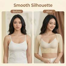 1pc Women's Adjustable U-Shaped Bust Support Arm Sleeve, Suitable For Daily Wear, All Season - Beige - View 5