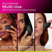 Beautyblender? | Besties Charcoal Blend &Amp; Cleanse 4-Piece Starter Set, Pro Black Makeup Sponge + Solid Charcoal Cleanser .558 Oz + Silicone Scrub Mat + Travel Case, Made In USA, Vegan, Cruelty Free - ColorA - View 5
