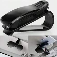 3pcs Car Sun Visor Glasses Clip - Durable Plastic Glasses Clip With Card Holder, Fashionable Glasses Storage For Driving Sun Visor Installation - A - View 4