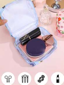 Large Capacity Sanitary Pad Storage Bag, Tampon Storage Bag, Square Sanitary Pad Storage Bag, Cartoon Pattern Storage Bag, Portable Menstrual Products Set, Women Sanitary Products Bag - Multicolor - View 10