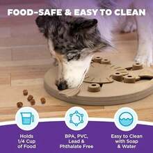Outward Hound By Nina Ottosson MultiPuzzle – Interactive Dog Treat Puzzle Enrichment Toy, Level 4 Expert - Đen - Xem 5