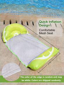 1/2pcs Inflatable Fruit-Shaped Floating Lounger, Adult Summer Pool & Beach Party Accessory, Perfect Summer Gift, Multifunctional Floating Pool Lounge Chair For Adult Vacation Fun And Relaxation, Pool Inflatable, Beach Essentials, Pool Float - Multicolor - View 16