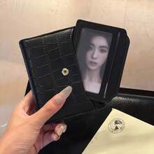 Korean Style Crocodile Embossed Short Wallet, Multifunctional Card Holder, Minimalist Niche Foldable Large Capacity Wallet For Women Money Wallet Mini Wallet Purse Wallet Small Wallet Cute Wallet Travel Essential Summer Small Wallet - Multicolor - View 8