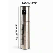 1 bình xịt dầu bằng thép không gỉ, bình xịt nấu ăn bằng thủy tinh có vòi tích hợp, bình xịt dầu ô liu chống rò rỉ dùng cho nhà bếp, làm bánh, nồi chiên không dầu, vỉ nướng BBQ, giấm và gia vị, dụng cụ nhà bếp thiết yếu dễ vệ sinh. - Xem 11