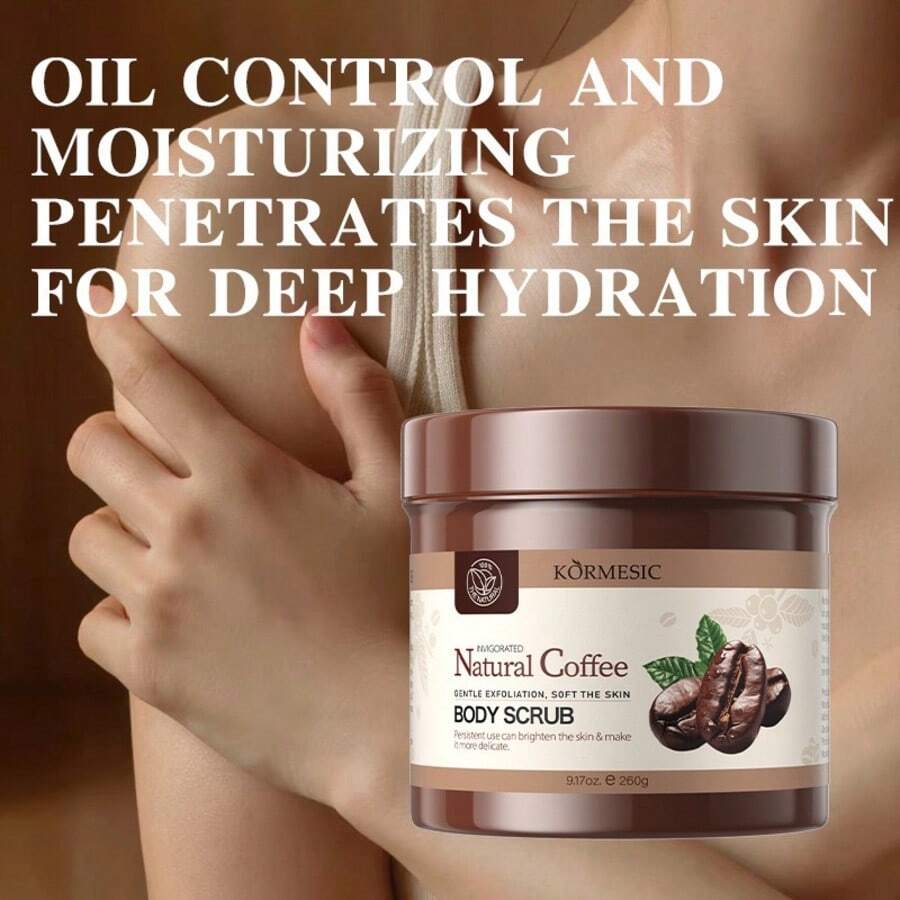 520g/18.34oz Coffee Body Scrub, Deep Cleansing & Nourishing - Coffee - View 1