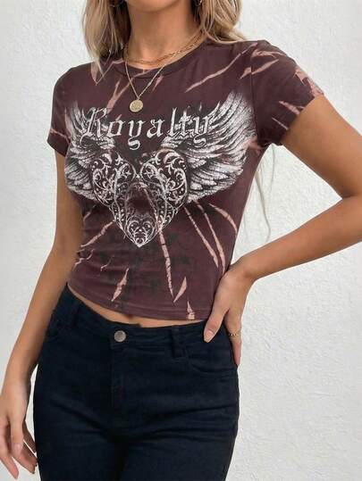 This Casual, Stylish, Sporty American-Style Cropped Short-Sleeved T-Shirt Features A Flattering, Fitted Design With A Round Neck And A Sexy, Cropped Style. It's Suitable For Travel, Gatherings With Friends, Parties, Shopping, Street Photography, Sports, Dancing, Fitness, And Everyday Wear.