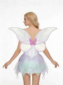 Alas de ángel soñadoras para fiestas, eventos y actuaciones - Rosa - Ver 1