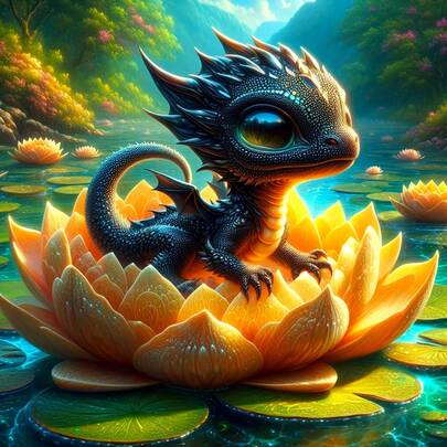5D Frameless Round Diamond Painting Kit, Floral And Dragon Pattern, Full Drill Mosaic Diamond Painting Set, Suitable For Beginners, Handmade DIY Diamond Painting Gemstone Art Home Wall Decor Gift