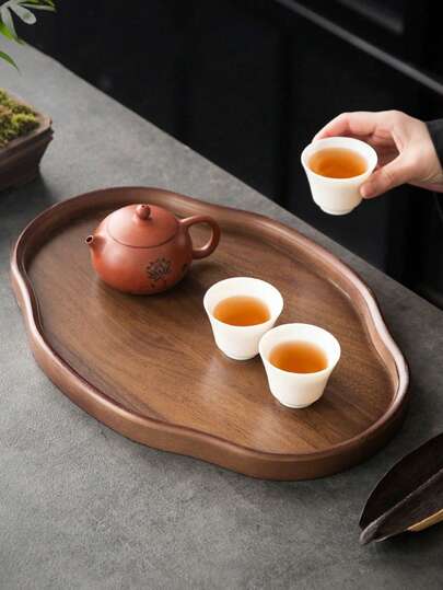 choxila 一套不对称木质托盘，可用作餐盘、娱乐托盘、复古风格茶盘、装饰展示托盘，也是一份绝佳的礼物之选。适用于家庭、办公室、酒店、卧室、下午茶和茶会等场合。