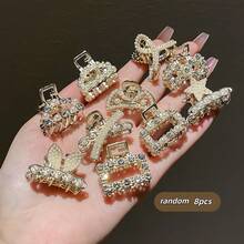 8个装女士仿珍珠镶嵌多款式发夹 - 彩色 - 查看 2