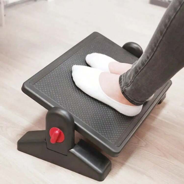 Bàn làm việc văn phòng kiểu mới với chỗ để chân và bàn đạp điều chỉnh được. - Nhiều màu - Xem 6