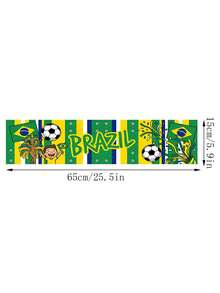 1面2026年世界杯10国世界杯足球赛手持加油旗，氛围装饰拍照道具，国旗加油道具，阿根廷、巴西和其他热门国家队涤纶旗，足球迷居家观赛必备，酒吧主题装饰 - A - 查看 21