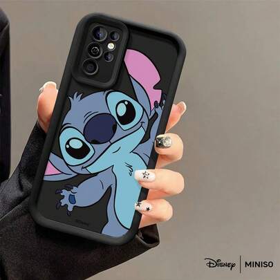  Funda de teléfono TPU de Stitch saludando de Disney MINISO, linda cubierta de dibujos animados para Samsung S26 Ultra/S26 Edge/S26 Plus/S26/S25 Ultra/S25 Plus/S25/S25FE/S25Edge/S24Ultra/S24Plus/S24/S24FE/S23FE/S23Ultra/S23Plus/S23/S22Ultra/S22Plus/S22/S21Ultra/S21Plus/S21/A15/A16/A17//A23/A24/A25/A26/A33/A34/A35/A36/A52/A53/A54/A55/A56/A71/A72/A73/Regalos navideños para la novia