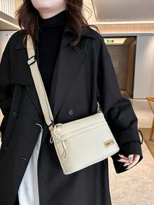 2026 minimalistische einfarbige Damen Kleine Quadratische Tasche, Mehrkammer Casual Tragbare Umhängetasche, Mode vielseitige Damen Schultertasche, geeignet für täglichen Pendlerverkehr, Einkaufen, Münzen & Handy Aufbewahrung, praktisches Geschenk für Mutter und Freunde - Verschiedenfarbig - Übersicht 13