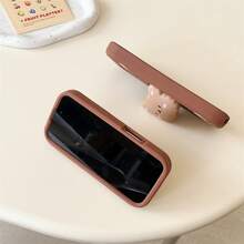 Bear Cute 3D Stand Phone Case, Full Protection Anti-Drop, Suitable As Gift For Girlfriend - Brown - View 10