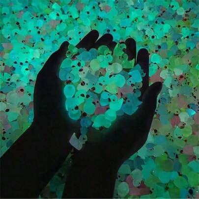 100pcs Mini Glow-In-The-Dark Ducklings, Colorful Resin Small Ducks, Luminous Mini Resin Ducks, Concealable Plastic Animal Models, Suitable For Playhouses, Miniature Landscapes, Aquarium Decorations