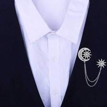 1 chiếc ghim cài áo hình ngôi sao và mặt trăng đính đá lấp lánh, kiểu dáng thanh lịch, phù hợp cho cả nam và nữ, thích hợp đeo hàng ngày, dự các cuộc họp kinh doanh, tiệc sinh nhật, lễ cưới, lễ Eid, làm quà tặng Eid. - Nhiều màu - Xem 11