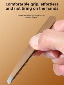 专业级德国产斜角不锈钢精密美容镊子，多功能美容修容工具，可用于修眉、去除面部毛发和睫毛护理 - 彩色 - 查看 2