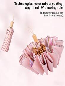 New Chinese Style Colorful Resin 16 Ribs Reinforced Anti-UV Dual-Use Umbrella, Crafted Umbrella - Multicolor - View 3